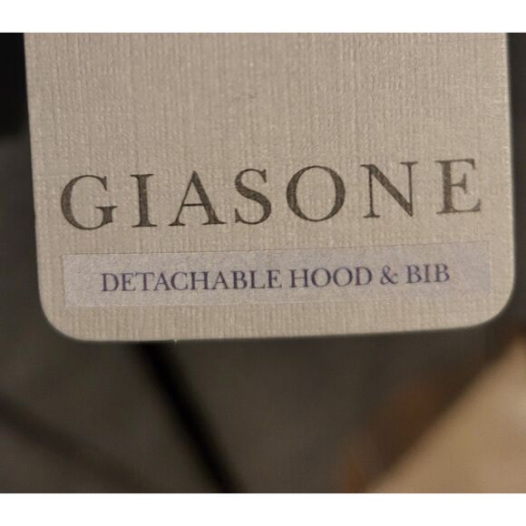 NWT Giasone Austin Hood Birdseye Grey 44 Reg Jacket with Detachable Bib and Hood - Picture 10 of 10